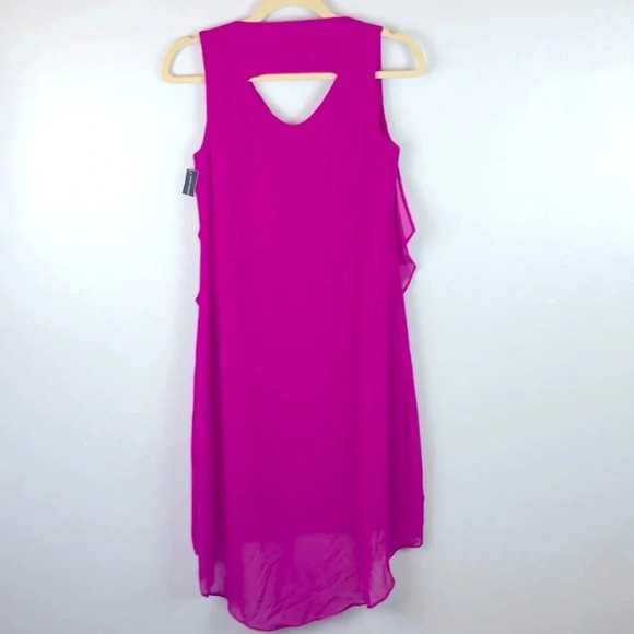 I.N.C  V-Neck Sleeveless Low High Hem Dress - Picture 5 of 10